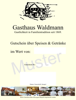 Gutschein website